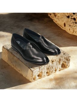 Bugatti - Rico Men Slip On Venetian Formal Black Loafers