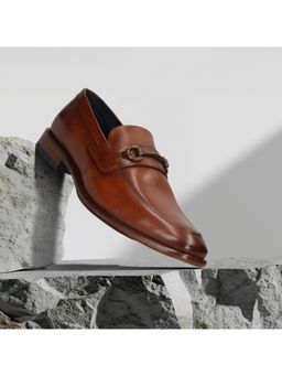 Bugatti - Mansueto Flex Revo Cognac Men Formal Slip-on Bit Loafers