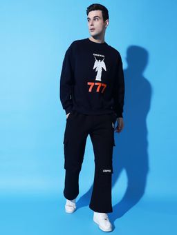Griffel - 777 Oversized Navy Tracksuit (Set of 2)