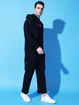 Griffel - 9 Print Oversized Black Tracksuit (Set of 2)