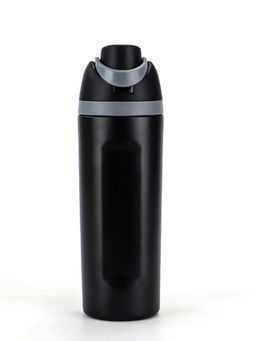 Little Surprise Box - Black Flip Lid Stainless Steel Double Wall Bottle