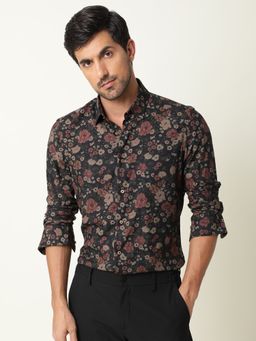 Rare Rabbit - Vynil Blue Casual Shirts