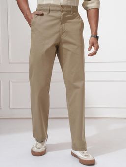 LOCOMOTIVE - Mens Khaki Chino Straight Fit Trouser