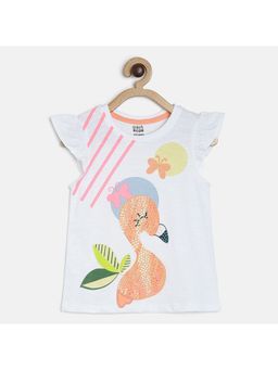 MINI KLUB - Kids Girls White Knit Top