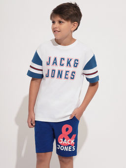 Jack & Jones Junior - Boys Colorblock White T-Shirt