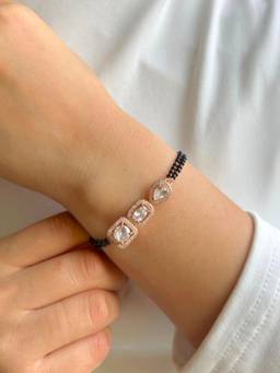 Zeraki Jewels - Damyanti Mangalsutra Bracelet Rose Gold
