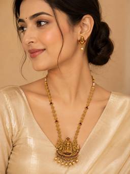 ABHUSHANAM - Lakshmi Pendant Necklace Set