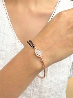 Zeraki Jewels - Meera Mangalsutra Bracelet Rose Gold