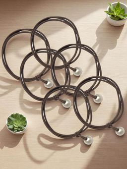 OOMPH - Womens Ponytail Holder Rubber Band (Pack of 6)