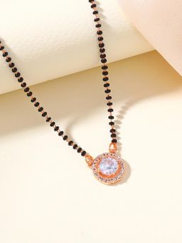 Estele - Gehena Lightweight Black Beads Solitaire Pendant Mangalsutra