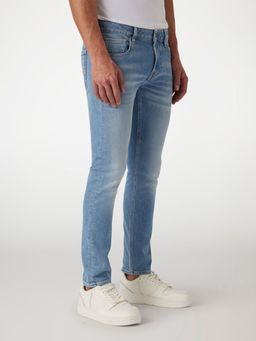 Guess - Men Light Blue Solid Skinny Fit Jeans