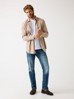 Guess - Men Blue Solid Slim Fit Jeans