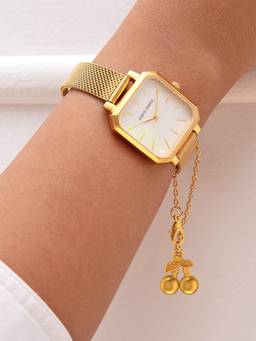 Pipa Bella by Nykaa Fashion - Gold Cherry Watch Charm