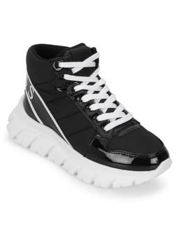 Guess - Women Black Solid Sneakers