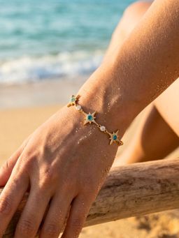 Inaya Accessories - 18K Gold Plated Celestial Charm Bracelet, Rivi