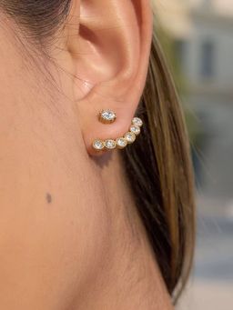 Inaya Accessories - 18K Gold Plated Classic Hoop Pair of Earring, Zara