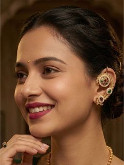 NUI - Gold Plated Ear Cuff Pair Of Earrings For Women And Girls