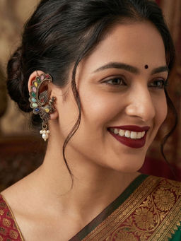 NUI - Gold Plated Ear Cuff Pair Of Earrings For Women And Girls