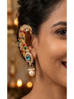 NUI - Gold Plated Ear Cuff Pair Of Earrings For Women And Girls