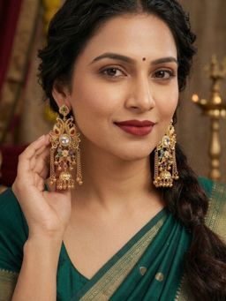 NUI - Gold Plated Kashmiri Earring For Women And Girls