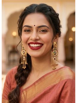 NUI - Gold Plated Kashmiri Earring For Women And Girls