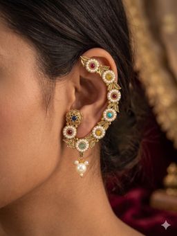 NUI - Gold Plated Ear Cuff For Women And Girls