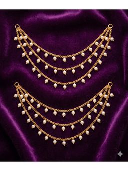 NUI - Gold Plated Earchain For Women And Girls