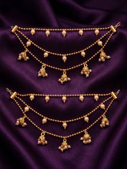 NUI - Gold Plated Earchain For Women And Girls
