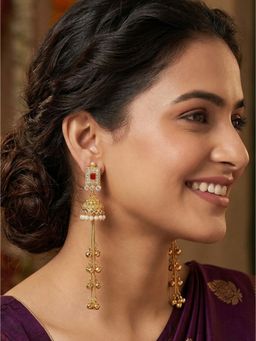 NUI - Gold Plated Kashmiri Pair Of Earrings For Women And Girls