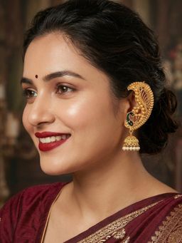 NUI - Gold Plated Ear Cuff Pair Of Earrings For Women And Girls