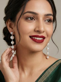 NUI - Silver Plated Kashmiri Pair Of Earrings For Women And Girls