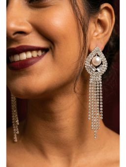 NUI - Silver Plated Pair Of Earrings For Women And Girls