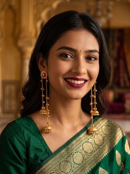 NUI - Gold Plated Kashmiri Earring For Women And Girls