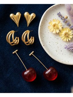 NUI - Multi-Color Earrings For Women And Girls (Pack of 3)