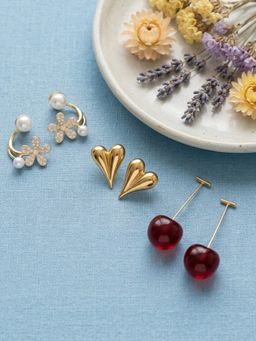 NUI - Multi-Color Earrings For Women And Girls (Pack of 3)
