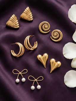 NUI - Multi-Color Earrings For Women And Girls (Pack of 5)