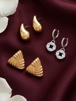 NUI - Multi-Color Earrings For Women And Girls (Pack of 3)
