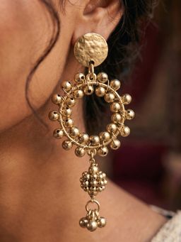 NUI - Gold Plated Pair Of Earrings For Women And Girls