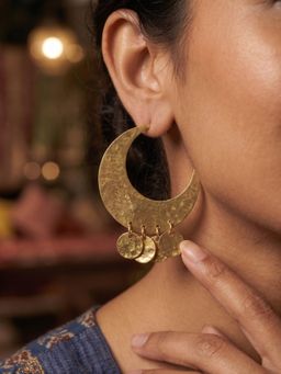 NUI - Gold Plated Pair Of Earrings For Women And Girls