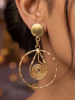 NUI - Gold Plated Pair Of Earrings For Women And Girls