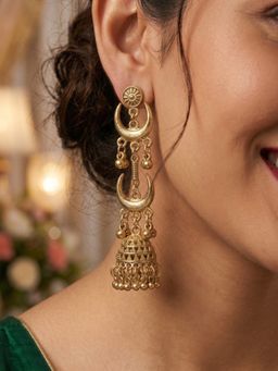 NUI - Gold Plated Kashmiri Pair Of Earrings For Women And Girls
