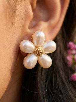 NUI - Gold Plated Pair Of Earrings For Women And Girls
