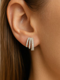 NUI - Sterling Silver Pair of Earrings For Women And Girls