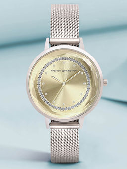 French Connection - Beige Dial Analog Watch for Women - FCC02SM