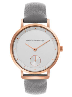 French Connection - Silver Dial Analog Watch for Women - FCW09UL