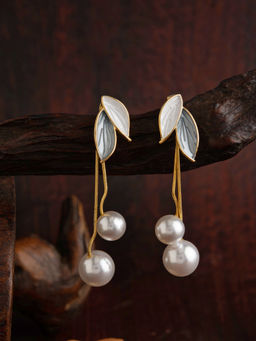 E2O - Gold Dangler Earrings For Women