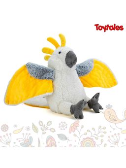 TOYTALES - Grey & Yellow Cockatoo Stuffed Soft Bird Plush for Kids (1-2 Years)