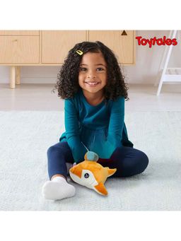 TOYTALES - Oraange Puffy Fish Soft & Cuddly Plush Toy (1-2 Years)