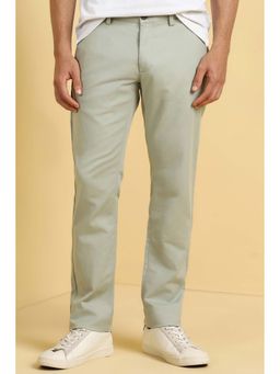 Allen Solly - Men Green Solid Casual Trouser
