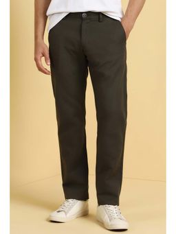 Allen Solly - Men Green Textured Casual Trouser
